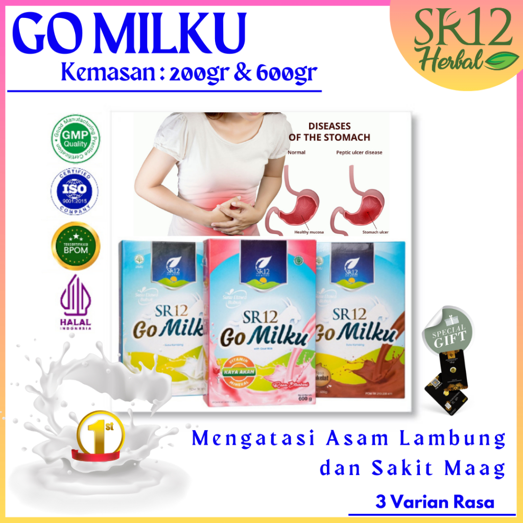 

GO MILKU SUSU KAMBING ETAWA SR12 Susu Bubuk Tanpa Gula Mengatasi Asam Lambung dan Sakit Maag Serta Gangguan Pencernaan