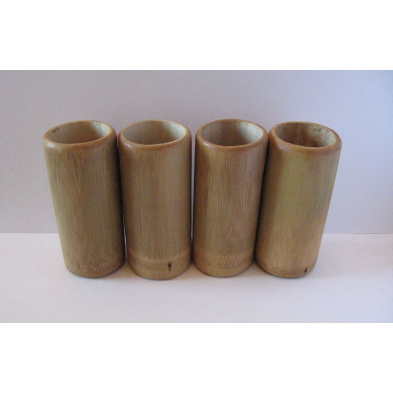 gelas bambu kerajinan tradisional