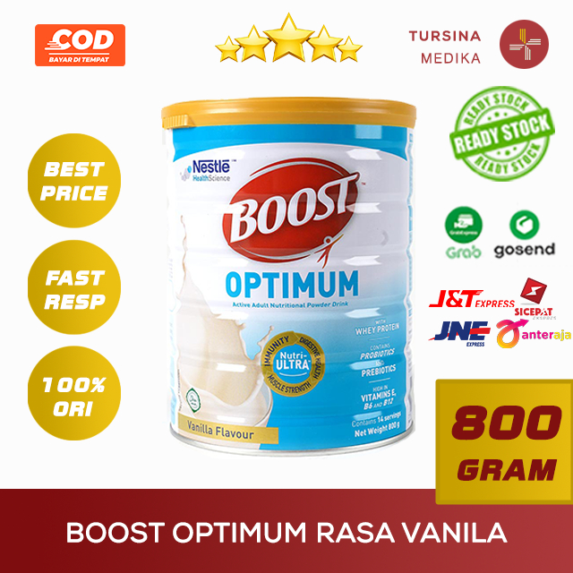 

NESTLE BOOST Optimum Susu Bubuk Rasa Vanila Dewasa dan Lansia Kaleng 800g