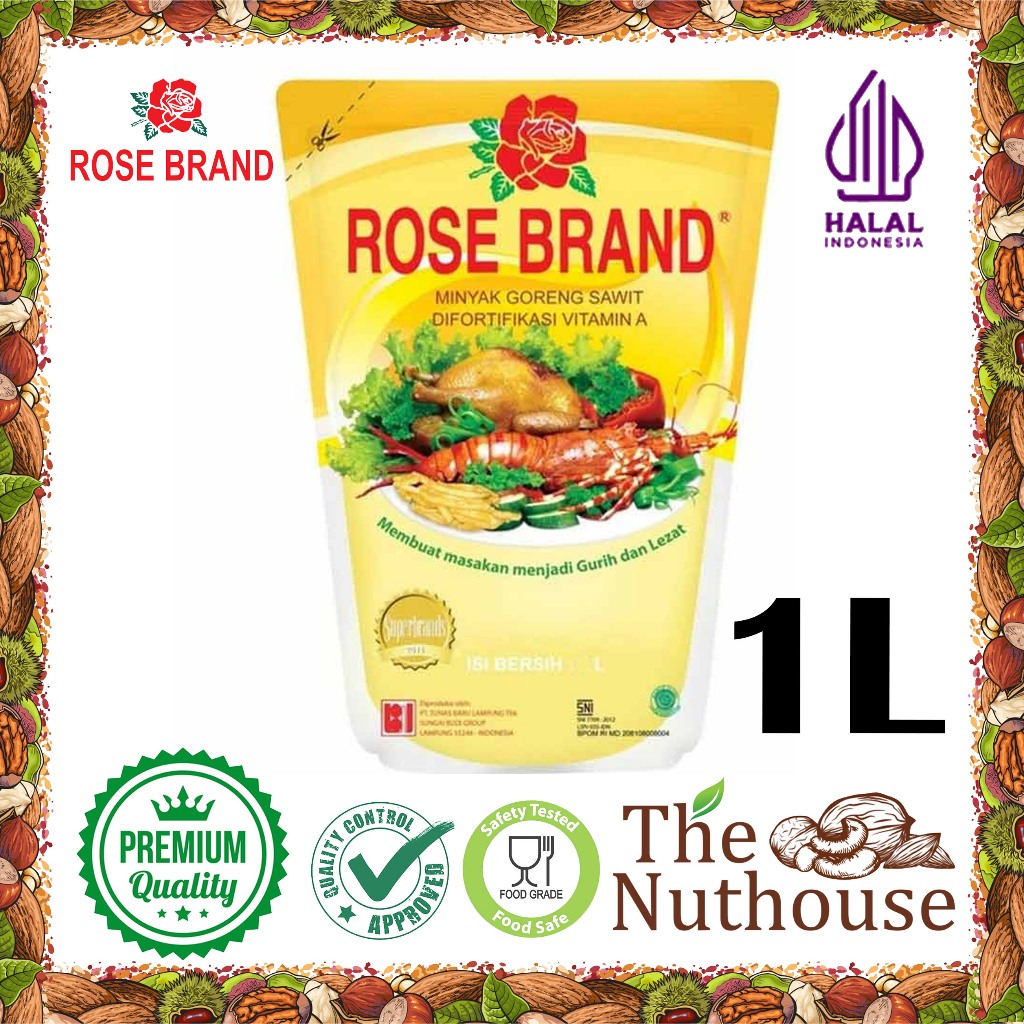 

ROSE BRAND Minyak Goreng / Cooking Oil Pouch 1L / 1000mL [HALAL]