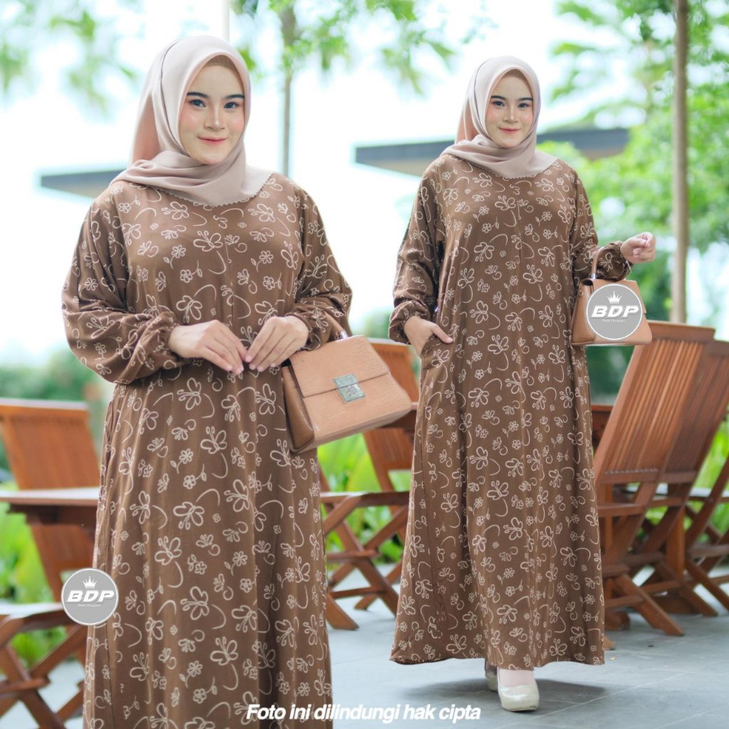 RATU DASTER - Daster Wanita Kekinian - Daster Rayon Busui Resleting Depan- Daster Panjang-Baju Tidur