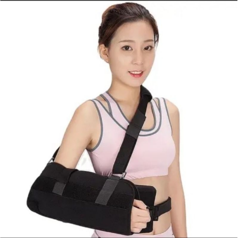 arm Sling shoulder abduction, immobilizer rotator cuff tear support brace with pillow and boll