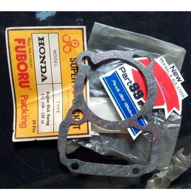 paking perpak gasket bak blok cylinder bawah honda cg110 cg125 cg 110 125