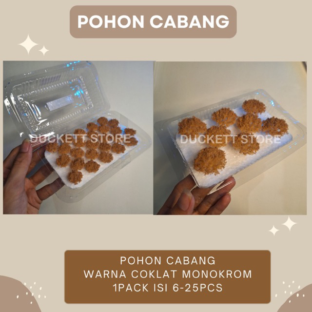 Miniatur Pohon Maket - Monokrom