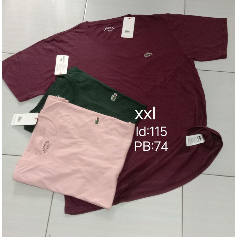 kaos oblong pria dan wanita Lacoste