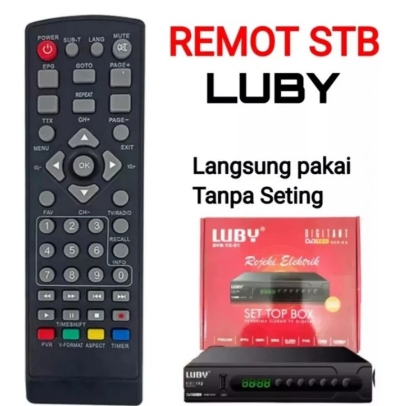 Remot STB LUBY gratis baterai