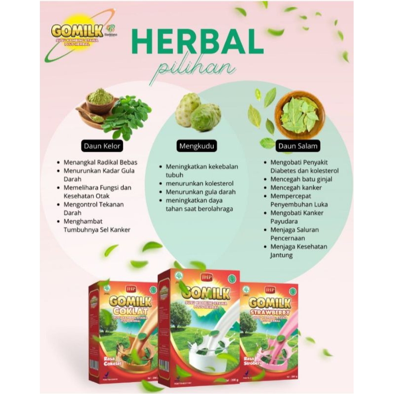 

Susu etawa plus herbal GOMILK, Susu GOMILK