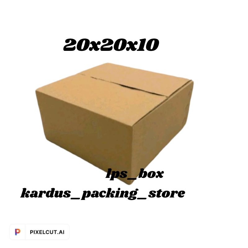 

kardus box packing 20x20x10