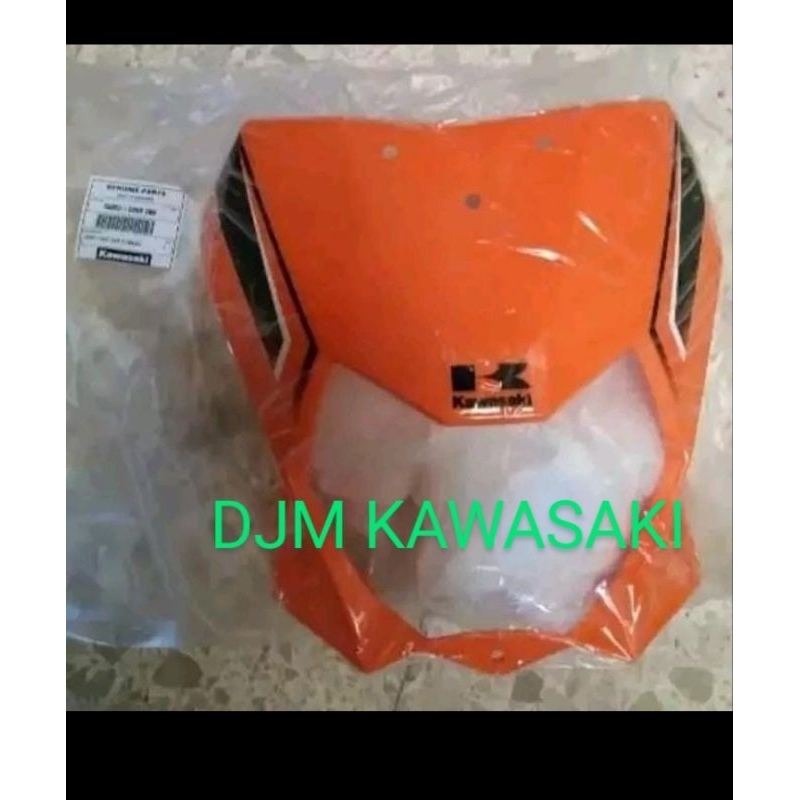 batok lampu KLX BF D-Tracker orange original kawasaki