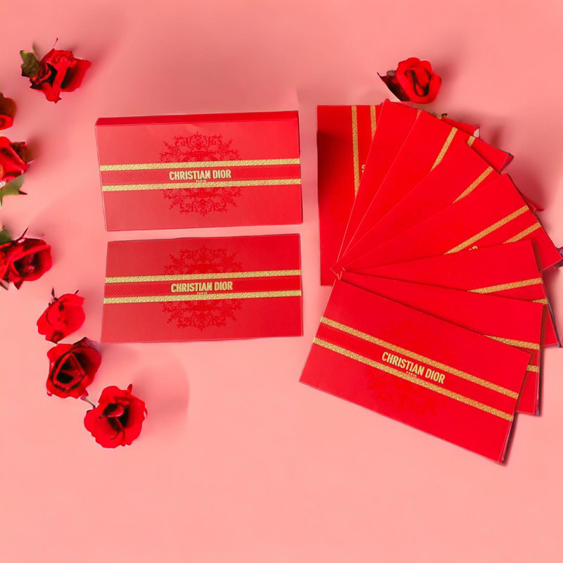 

Christian Dior Chinese New Year Envelope / Amplop Angpao /Angpau satu set isi 8pcs