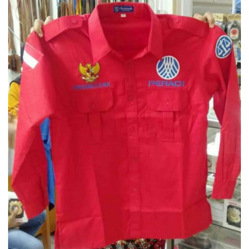 KEMEJA PERADI SERAGAM PERADI BAJU PERADI BORDIRAN.