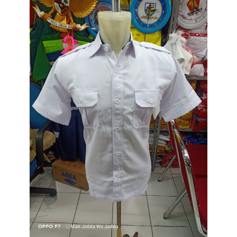 KEMEJA PDH PUTIH PNS SERAGAM PNS PUTIH BAJU PDH PUTIH PNS.