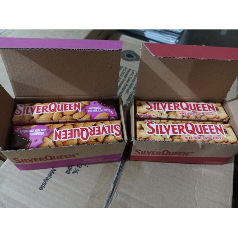 

Silverqueen @25 gram rasa Almond & Caashew