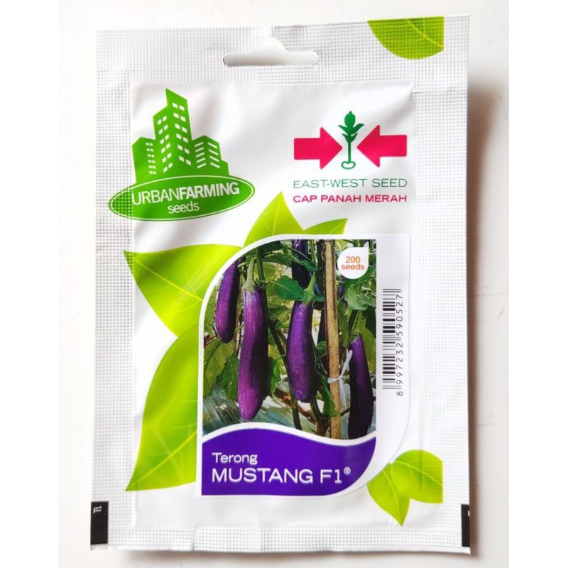Benih Bibit Terong Ungu Mustang F1 cap Panah Merah - TERONG MUSTANG F1
