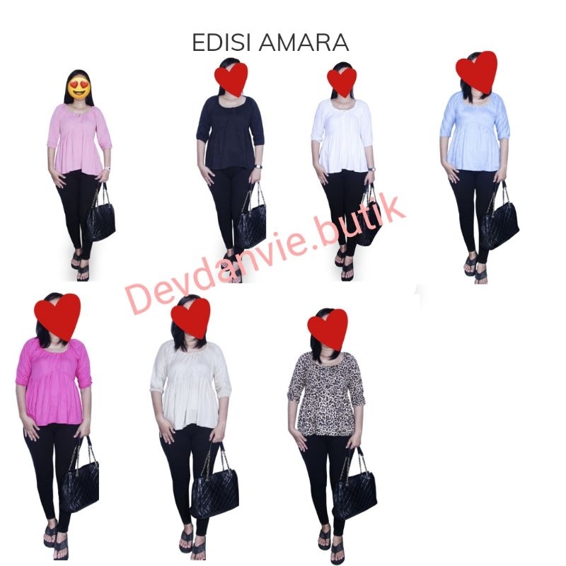 baju Amara/blouse rayon wanita/baju atasan wanita/baju atasan rayon baby doll baju atasan pink baby