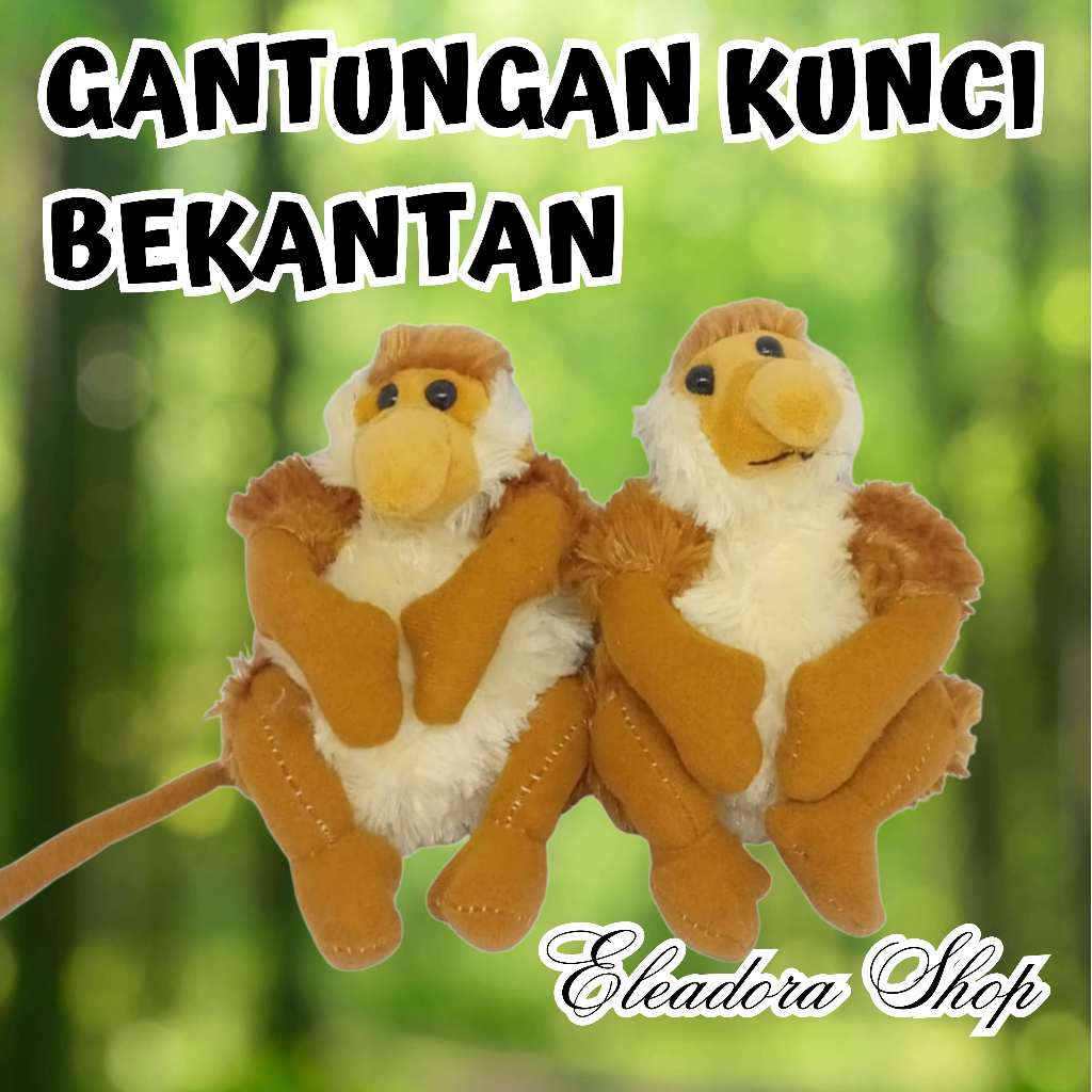 Gantungan Kunci Boneka Bekantan Khas Kalimantan Selatan