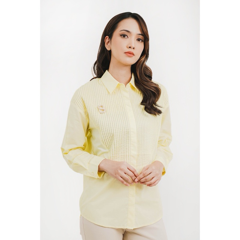 Benang Jarum x Buttonscarves Tammy Shirt - Yellow