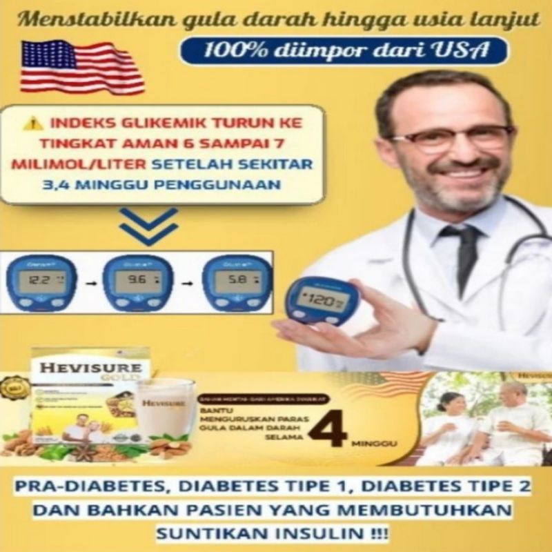 

Hevisure Gold Plus Susu Diabetes Kencing Manis Dan Gula Darah
