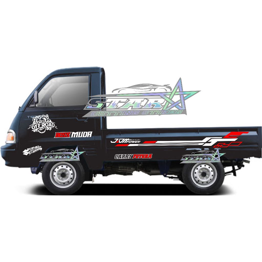 Stiker Cutting Mobil Pickup Futura Stiker Bos Muda Futura Suzuki Sport Stiker Variasi Mobil Pickup C