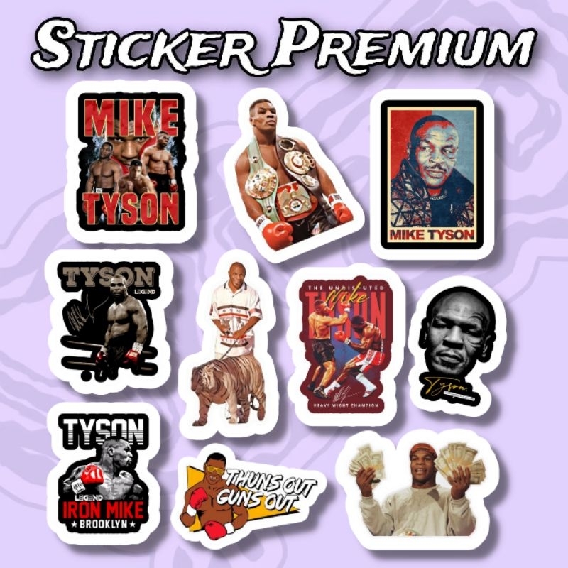 

Sticker Mike Tyson Pack 10pcs Premium Waterproof