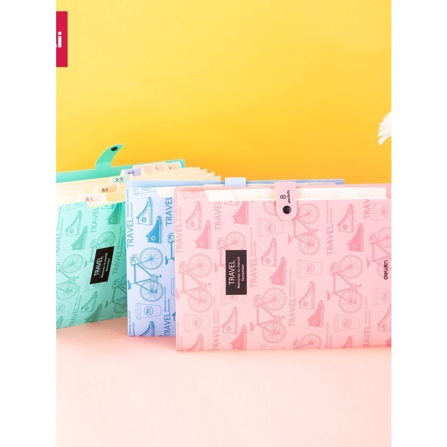 

Deli Expanding File / Map Folder Dokumen A4 - 8 Pocket Tab Index 5737