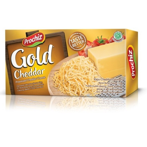 

PROCHIZ CHEDDAR GOLD 160 GRAM | KEJU CHEDDAR PROCHIZ GOLD 160 GRAM