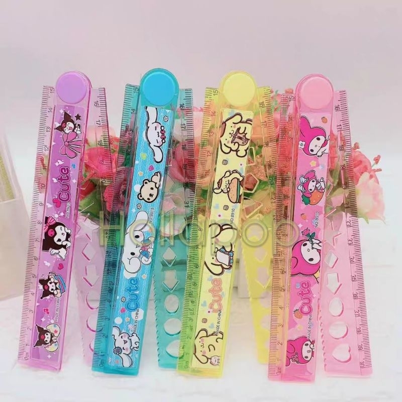 

Penggaris lipat Melody Kuromi Pom Cinamoroll 30cm HOP