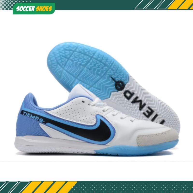 NIKE - SEPATU FUTSAL TIEMPO 8 PRO WHITE SKY BLUE