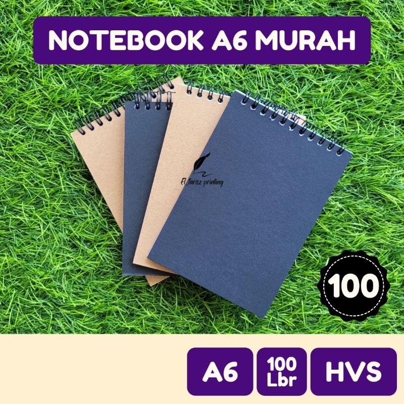 

NOTEBOOK A6 HVS isi 100 Lembar / Diary Book / Sketch Book Murah Cover Tebal