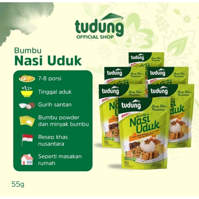 

Nasi uduk tudung 7-8 porsi makan 2pack