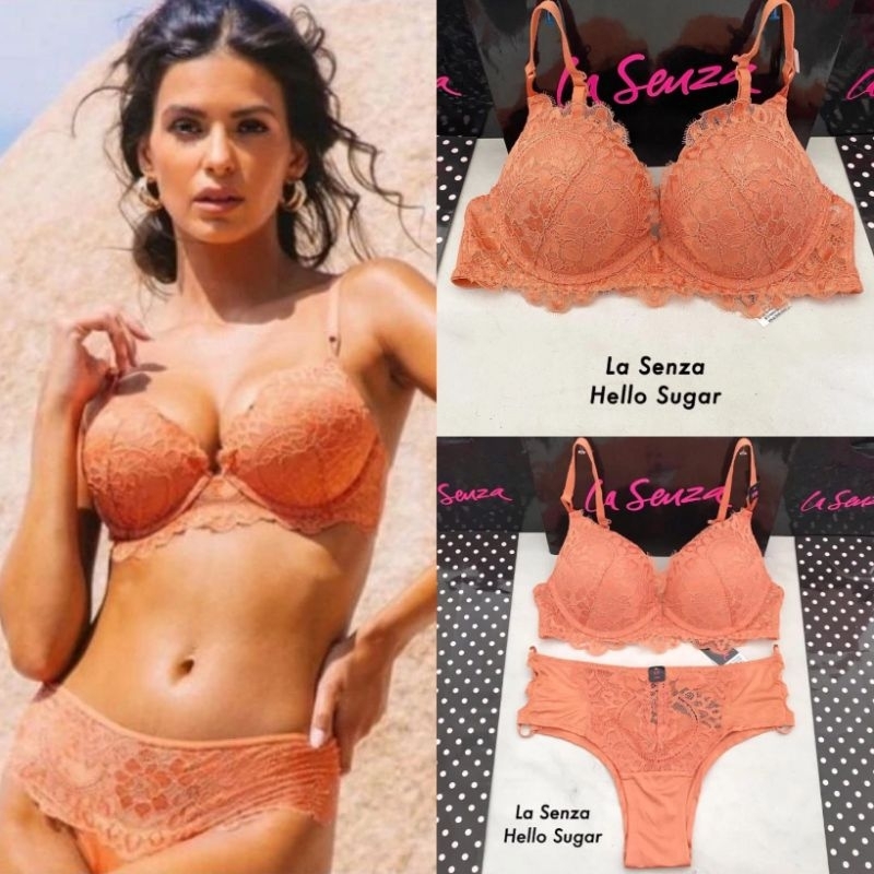 LaSenza Hello Sugar Bra Set Double PushUp Level 4 Cinnamon 32D 11190725