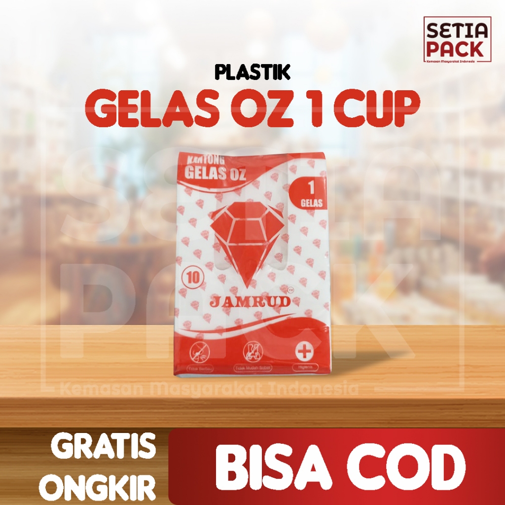 Plastik Gelas Bening 1 Cup Es Teh Tebal
