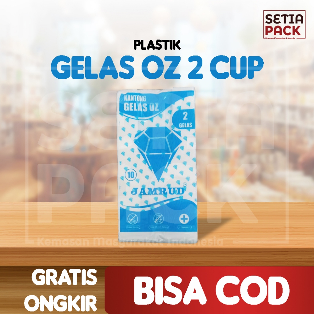 Plastik Cup 2 Gelas Es Teh Boba Thai Tea