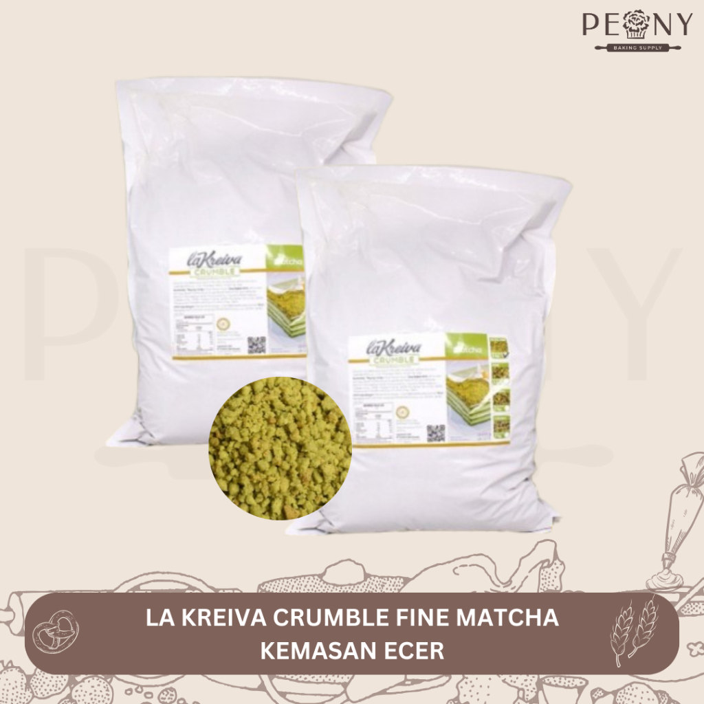 

LA KREIVA CRUMBLE FINE GREEN TEA/MATCHA KEMASAN ECER 1 KG, 500 GRAM, 250 GRAM