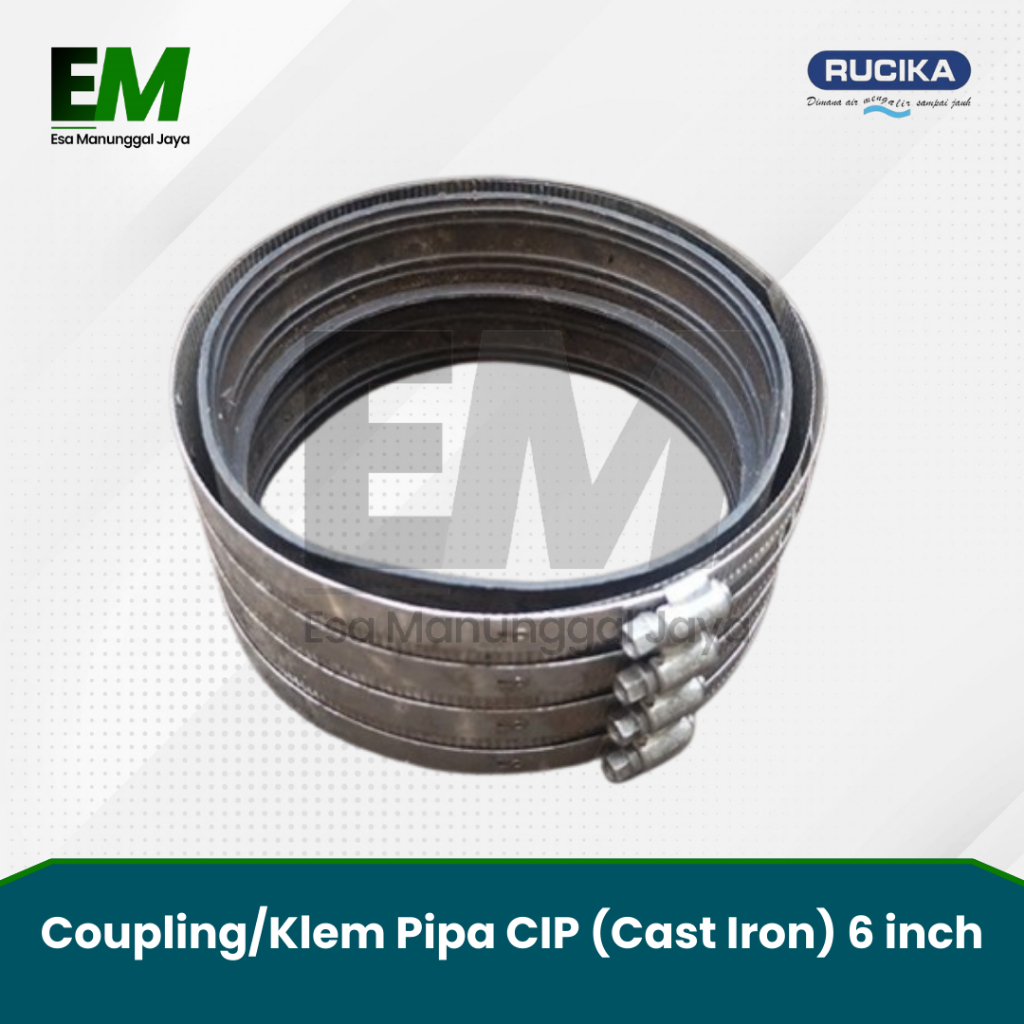 Coupling/Klem Pipa CIP (Cast Iron) 6 inch