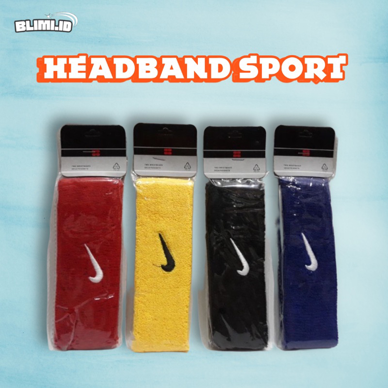 HEADBAND SPORT / HAIRBAND SPORT OLAHRAGA TEBAL PRIA WANITA