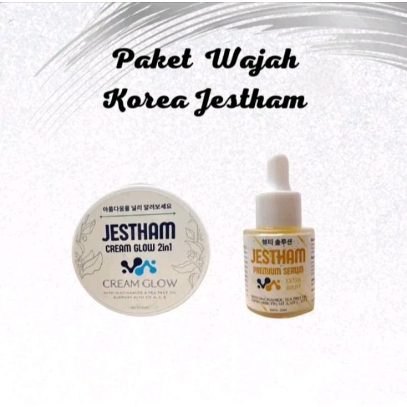 Jestham Cream Korea Glow 2 In 1 Kemasan 20Ml & 10 Gr Ori & BPOM