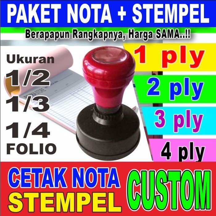 

PAKET NOTA & STEMPEL (1 stempel dan 1 buku nota)