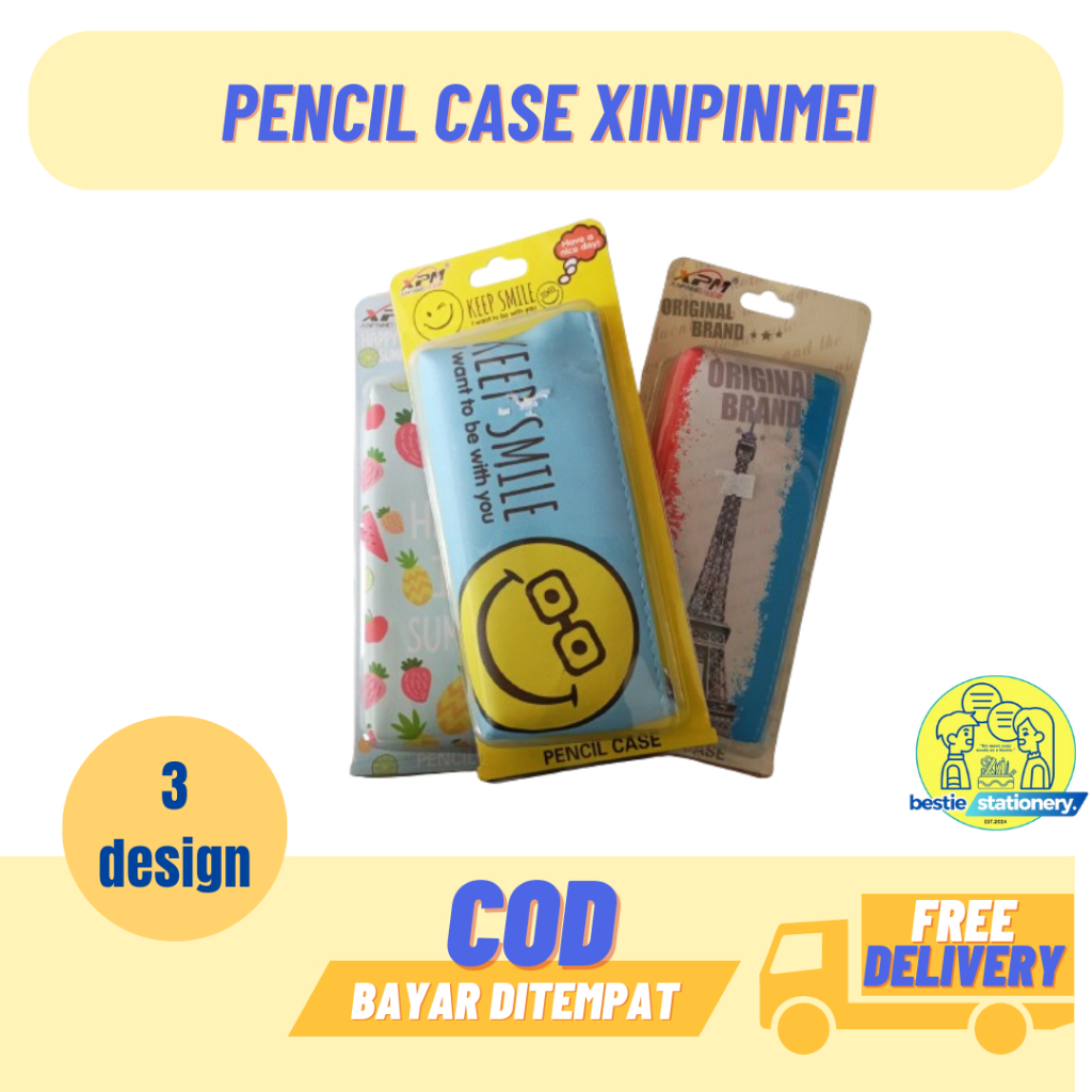 

PENCIL CASE XINPINMEI / TEMPAT PENSIL SLETING / KARAKTER LUCU MURAH