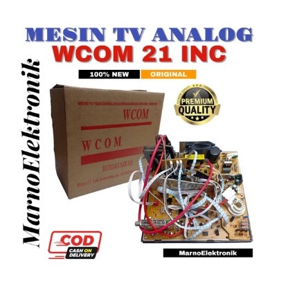 MESIN TV ANALOG WCOM 21 INC 21 INCH IN SLIM TUNER ORIGINAL