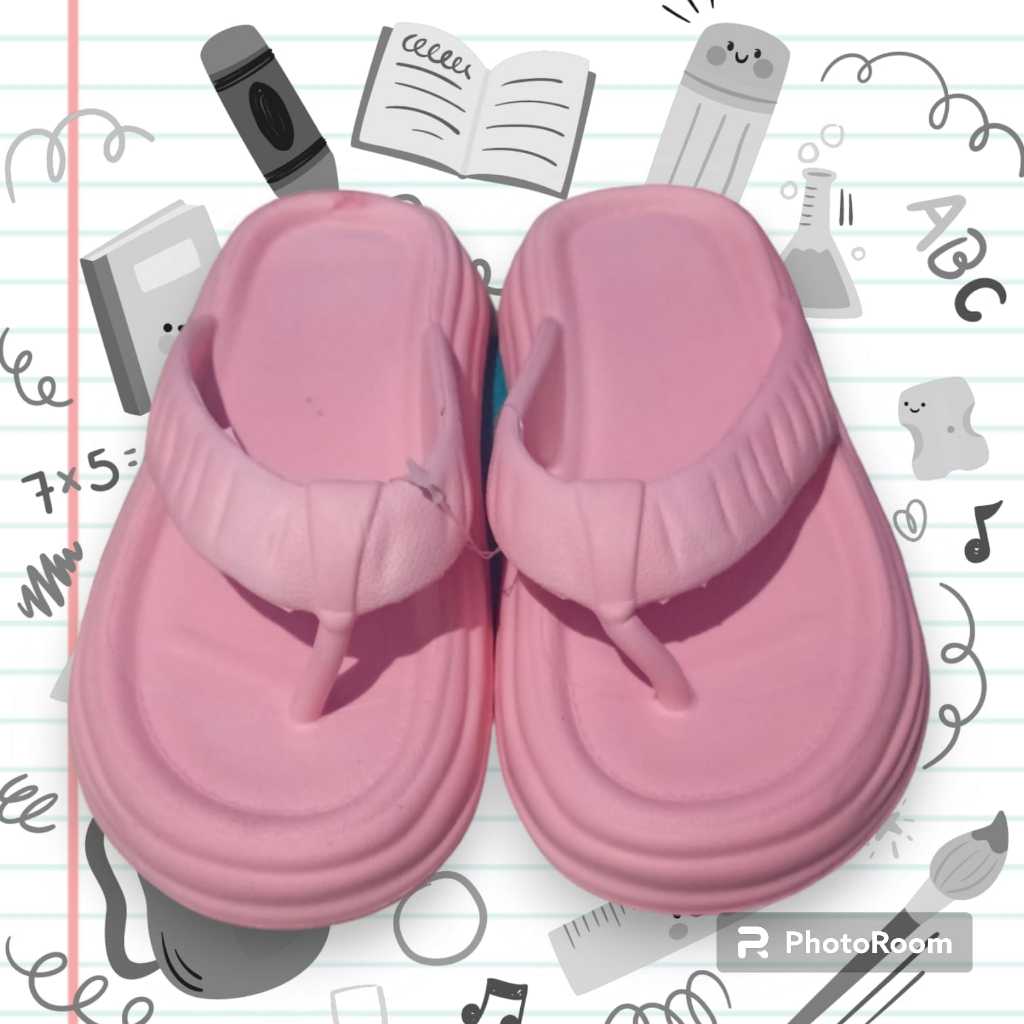 BSB - Sandal Jepit Anak Sandal Wanita jepit Wedges Tebal Tinggi Empuk