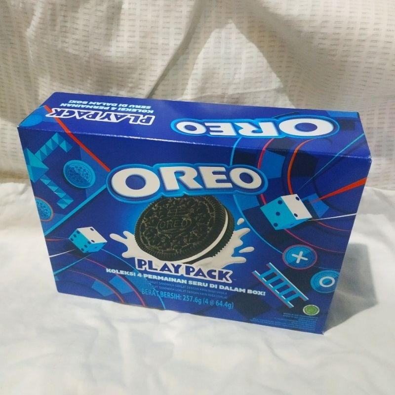 

Oreo Vanilla & Coklat Playpack Gratis Board Game 257.6 g Paket Biskuit