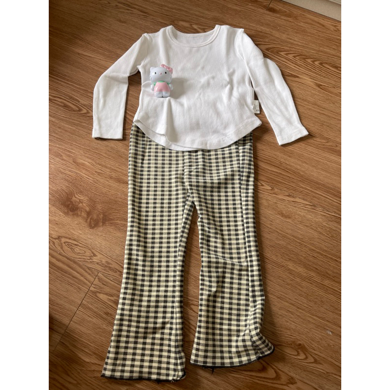 preloved setelan set baju anak celana cutbray umur 3-4 tahun