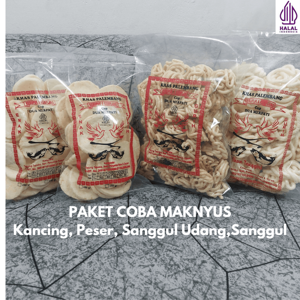 

PAKET COBA MAKNYUS 4 BUNGKUS MIX 1KG [KANCING,PESER,SANGGUL UDANG, SANGGUL]