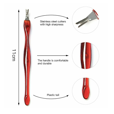 Lidah Ular Manicure Cuticle Pusher Gunting Kutikula Trimmer