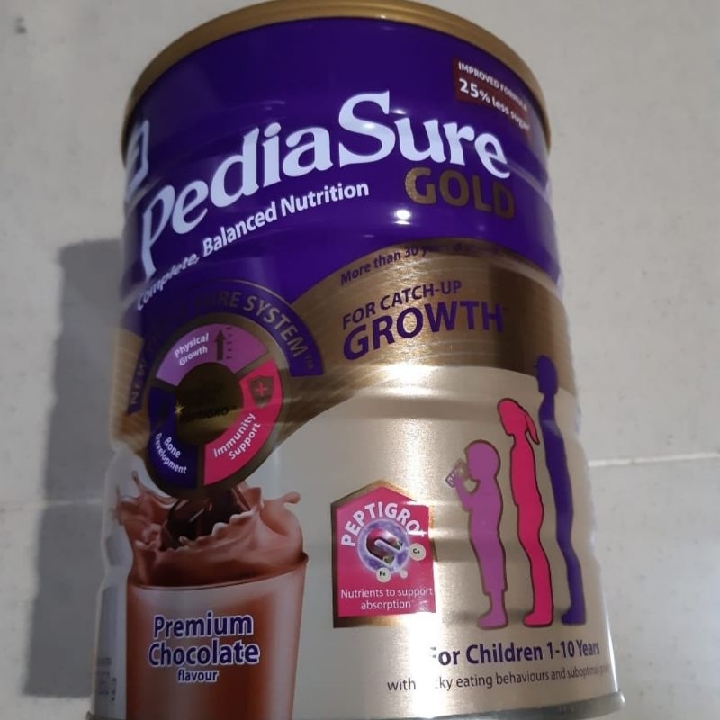 PediaSure Gold Series Peptigro Premium Chocolate 850g Import Singapore