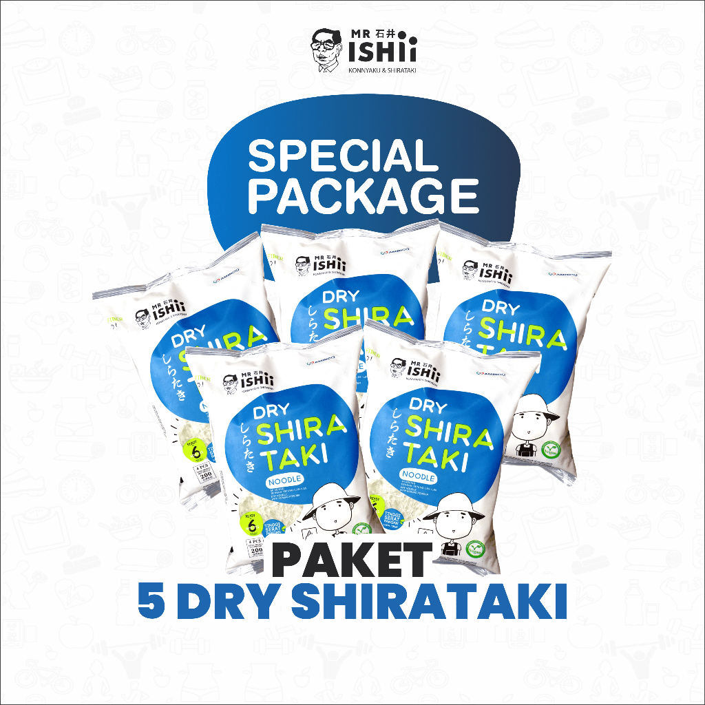 

MR.ISHII - Dry Shirataki 200 gr (Isi 5)
