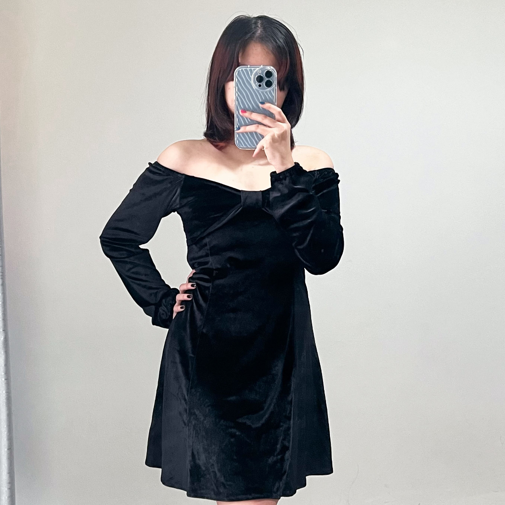 Rachel Dress - Korean Mini Sexy Dress Velvet