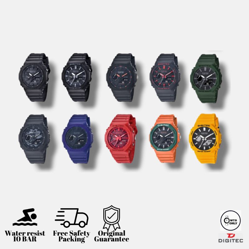 Jam tangan Digitec DA 2119T / DA 2119 Original