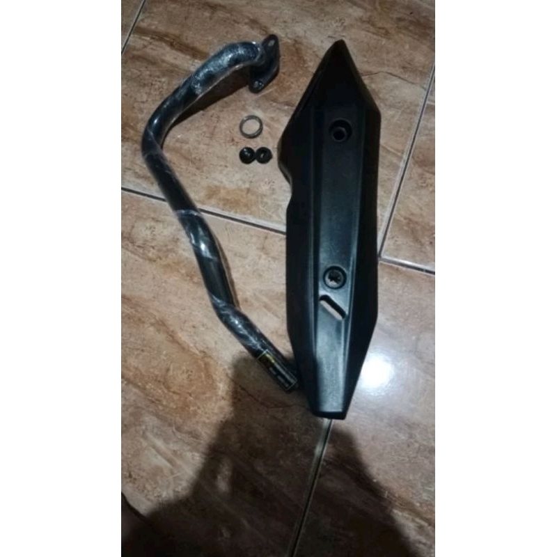Leher pala knalpot vario 125 Led/vario 150 old/ new + tameng knalpot+paking anti bocor (barang baru)